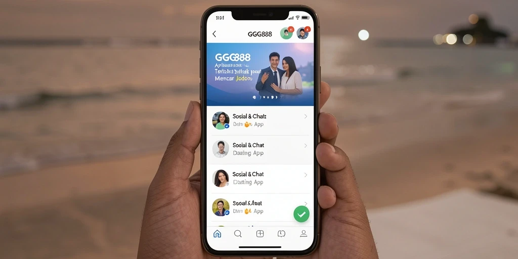 Antarmuka GGG888 yang menampilkan fitur pencocokan dan obrolan.
