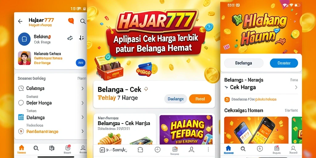 Tampilan antarmuka utama HAJAR777 untuk fungsi Cek Harga yang intuitif.