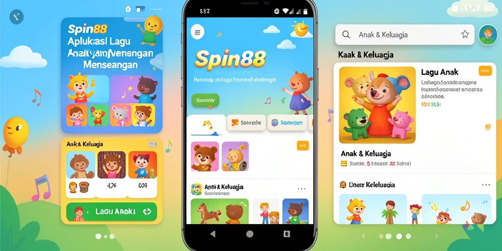 Antarmuka SPIN88 yang menyenangkan dan penuh warna untuk anak-anak.