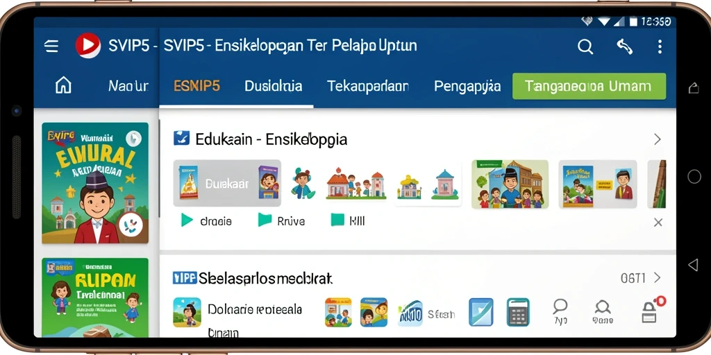 Tampilan antarmuka SVIP5 yang sederhana dan informatif.