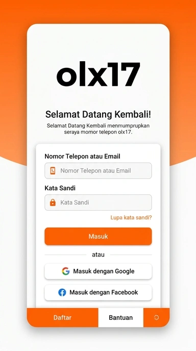 Cara Masuk Akun olx17 Setelah Instal APK