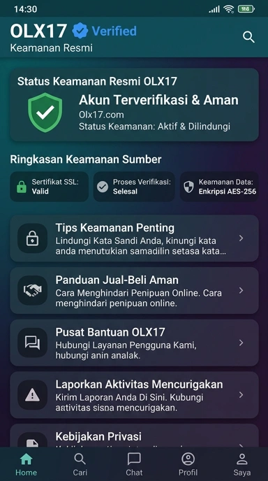 Halaman Resmi Unduh APK olx17 untuk Android