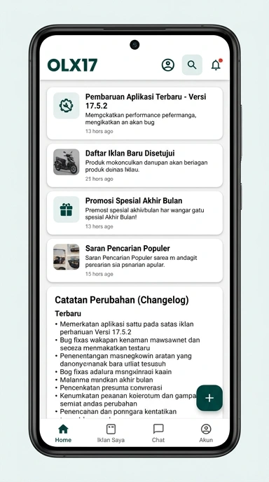 Riwayat Versi olx17 untuk Pengguna Android